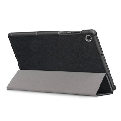 Lenovo Tab M10 10.1" HD Gen 2 (TB-X306F, X306X) atverčiamas juodas odinis dėklas (sulankstomas) | Priedai.lt