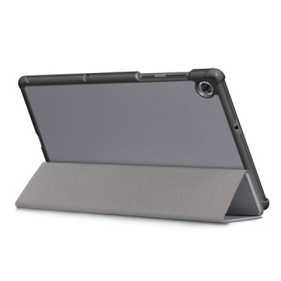 Lenovo Tab M10 10.1" HD Gen 2 (TB-X306F, X306X) atverčiamas pilkas odinis dėklas (sulankstomas) | Priedai.lt