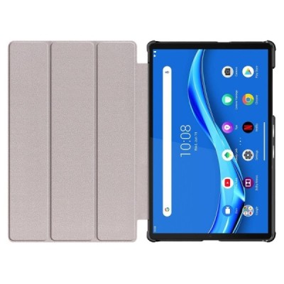 Lenovo Tab M10 10.1" HD Gen 2 (TB-X306F, X306X) atverčiamas bordo odinis dėklas (sulankstomas) | Priedai.lt