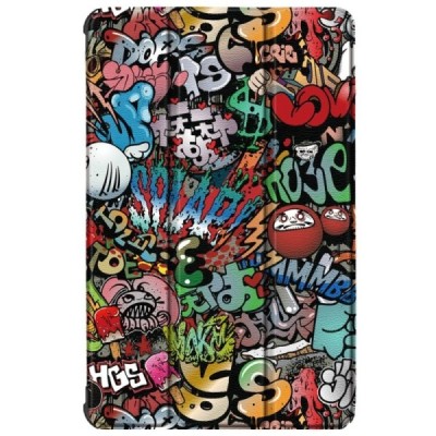 Lenovo Tab M10 10.1" HD Gen 2 (X306F, X306X) atverčiamas „Street Art“ spalvotas dėklas - knygutė | Priedai.lt