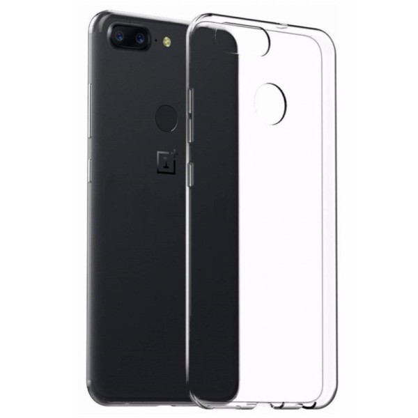 Kieto silikono (TPU) dėklas - skaidrus (OnePlus 5T)