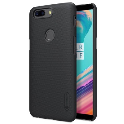 OnePlus 5T Nillkin Frosted Shield juodas plastikinis dėklas | Priedai.lt