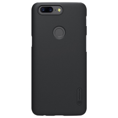 OnePlus 5T Nillkin Frosted Shield juodas plastikinis dėklas | Priedai.lt