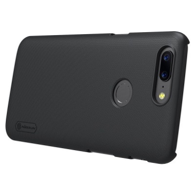 OnePlus 5T Nillkin Frosted Shield juodas plastikinis dėklas | Priedai.lt