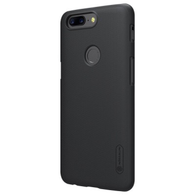 OnePlus 5T Nillkin Frosted Shield juodas plastikinis dėklas | Priedai.lt