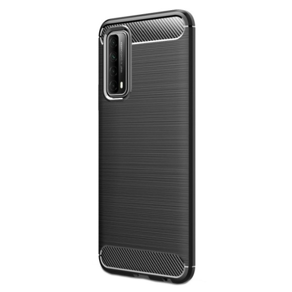 „Carbon“ kieto silikono (TPU) dėklas - juodas (P smart 2021)