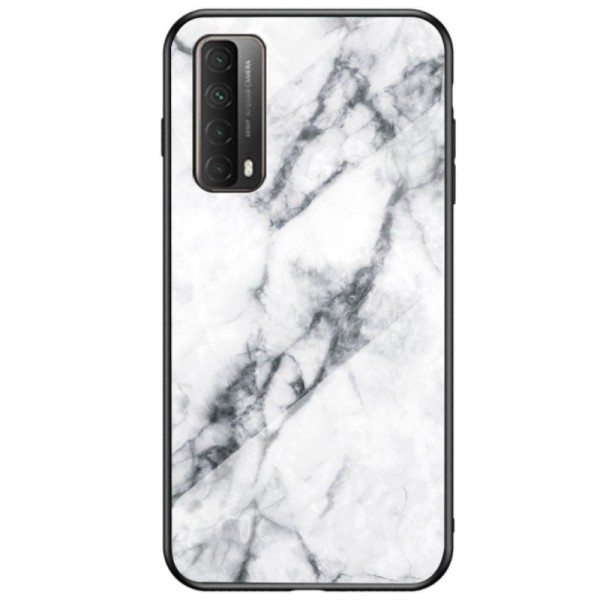 „Marble“ kieto silikono (TPU) dėklas - baltas (P smart 2021)