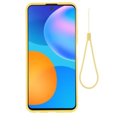 Huawei P smart 2021 Shell kieto silikono TPU geltonas dėklas - nugarėlė | Priedai.lt