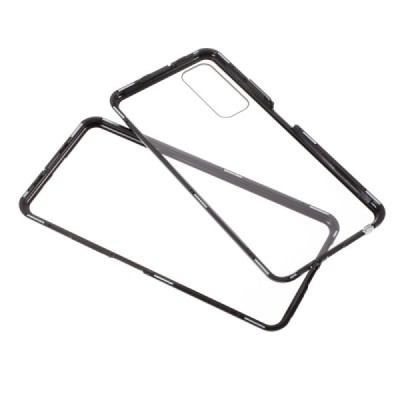 Huawei P smart 2021 Frame skaidrus (permatomas) magnetinis dvigubas plastikinis dėklas | Priedai.lt