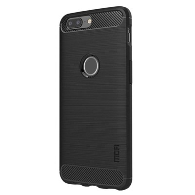 OnePlus 5T „Mofi“ Carbon kieto silikono TPU juodas dėklas - nugarėlė | Priedai.lt