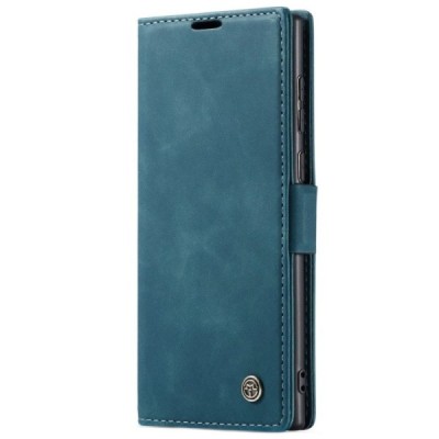 Samsung Galaxy Note 20 Ultra (N986F) CaseMe Retro solidus atverčiamas žalias odinis dėklas - knygutė | Priedai.lt