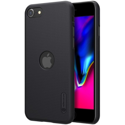 Nillkin Frosted Shield Apple iPhone SE 2020 (Apple iPhone SE 2022) juodas plastikinis dėklas | Priedai.lt