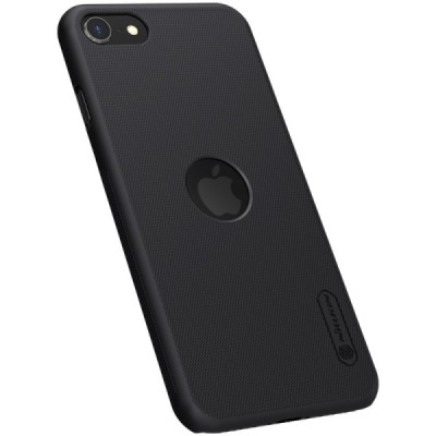 Nillkin Frosted Shield Apple iPhone SE 2020 (Apple iPhone SE 2022) juodas plastikinis dėklas | Priedai.lt