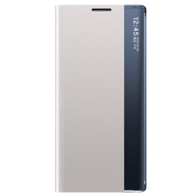 Huawei P smart 2021 View Line sidabrinis atverčiamas dėklas - knygutė | Priedai.lt