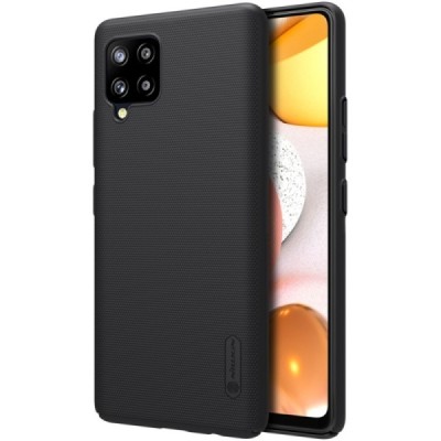 Samsung Galaxy A42 5G „Nillkin“ Frosted Shield juodas plastikinis dėklas, nugarėlė | Priedai.lt