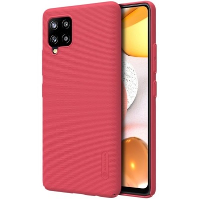 Samsung Galaxy A42 5G „Nillkin“ Frosted Shield raudonas plastikinis dėklas, nugarėlė | Priedai.lt