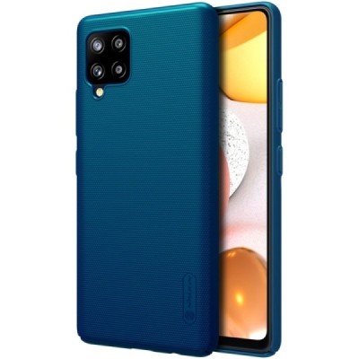 Samsung Galaxy A42 5G „Nillkin“ Frosted Shield mėlynas plastikinis dėklas, nugarėlė | Priedai.lt