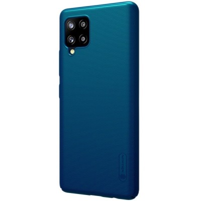 Samsung Galaxy A42 5G „Nillkin“ Frosted Shield mėlynas plastikinis dėklas, nugarėlė | Priedai.lt