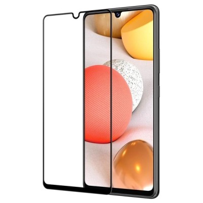 Samsung Galaxy A42 5G „Rurihai“ 9H Tempered Glass sustiprintos apsaugos juodas pilnai dengiantis apsauginis ekrano stiklas | Pri