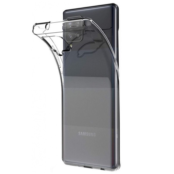 Kieto silikono (TPU) dėklas - skaidrus (Galaxy A42 5G)