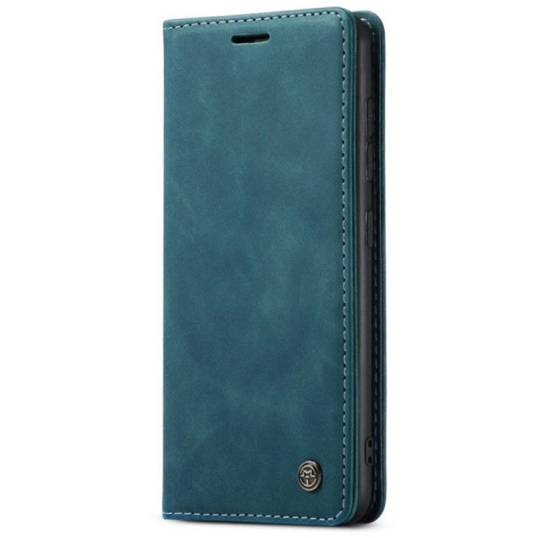 „CaseMe“ Retro solidus atverčiamas dėklas - žalias (Galaxy A42 5G)