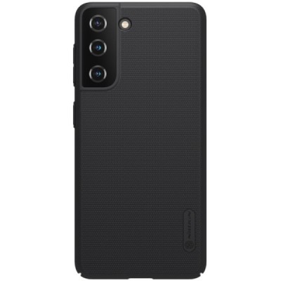 Samsung Galaxy S21 (G991B) Nillkin Frosted Shield juodas plastikinis dėklas, nugarėlė | Priedai.lt