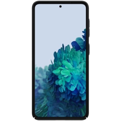 Samsung Galaxy S21 (G991B) Nillkin Frosted Shield juodas plastikinis dėklas, nugarėlė | Priedai.lt