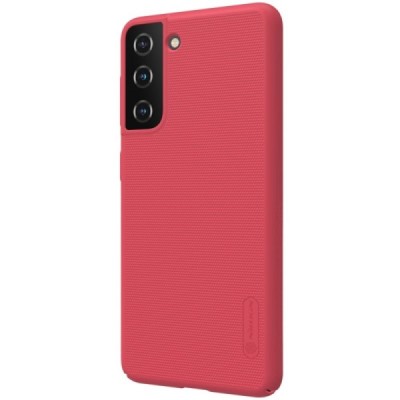 Samsung Galaxy S21 (G991B) Nillkin Frosted Shield raudonas plastikinis dėklas, nugarėlė | Priedai.lt