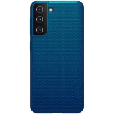 Samsung Galaxy S21 (G991B) Nillkin Frosted Shield mėlynas plastikinis dėklas, nugarėlė | Priedai.lt