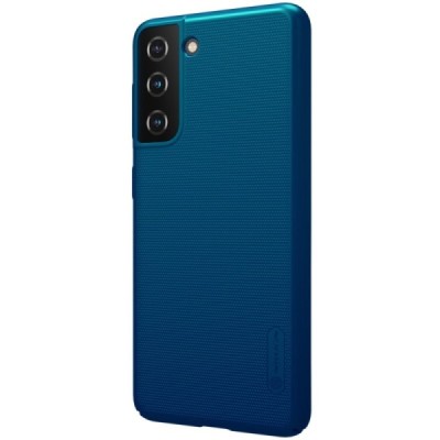 Samsung Galaxy S21 (G991B) Nillkin Frosted Shield mėlynas plastikinis dėklas, nugarėlė | Priedai.lt