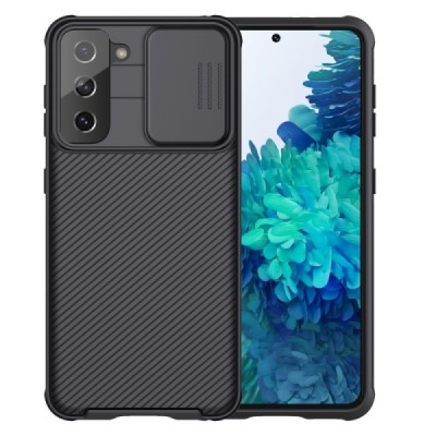 Samsung Galaxy S21 (G991B) Nillkin CamShield juodas dėklas, nugarėlė su kameros apsauga | Priedai.lt