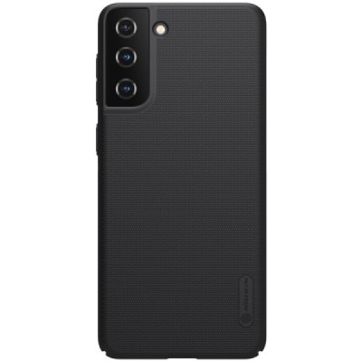 Samsung Galaxy S21+ (G996B) Nillkin Frosted Shield juodas plastikinis dėklas, nugarėlė | Priedai.lt