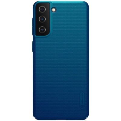 Samsung Galaxy S21+ (G996B) Nillkin Frosted Shield mėlynas plastikinis dėklas, nugarėlė | Priedai.lt