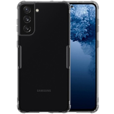 Samsung Galaxy S21+ (G996B) Nillkin Nature plonas skaidrus (permatomas) silikoninis TPU pilkas dėklas | Priedai.lt