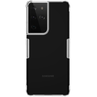 Samsung Galaxy S21 Ultra (G998B) Nillkin Nature plonas skaidrus (permatomas) silikoninis TPU bespalvis dėklas | Priedai.lt