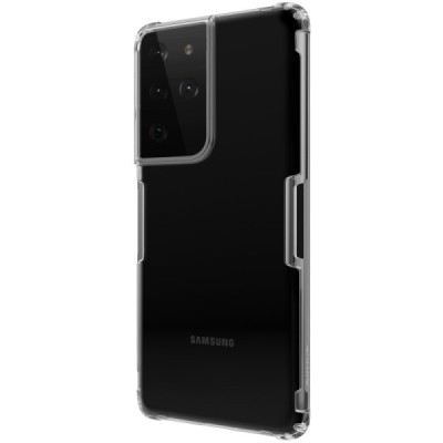 Samsung Galaxy S21 Ultra (G998B) Nillkin Nature plonas skaidrus (permatomas) silikoninis TPU bespalvis dėklas | Priedai.lt