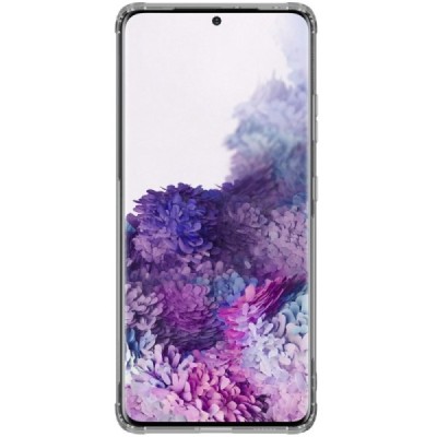Samsung Galaxy S21 Ultra (G998B) Nillkin Nature plonas skaidrus (permatomas) silikoninis TPU pilkas dėklas | Priedai.lt