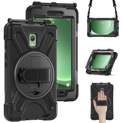Sustiprintos apsaugos dėklas - juodas (Galaxy Tab Active 3 8.0 / Tab Active5)
