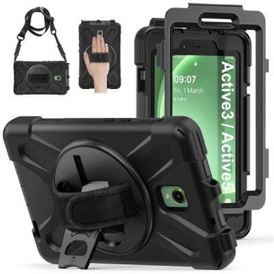 Sustiprintos apsaugos dėklas - juodas (Galaxy Tab Active Pro / Tab Active4 Pro / Active5 Pro)