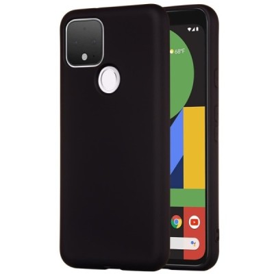 Google Pixel 4A 5G Shell kieto silikono TPU juodas dėklas - nugarėlė | Priedai.lt