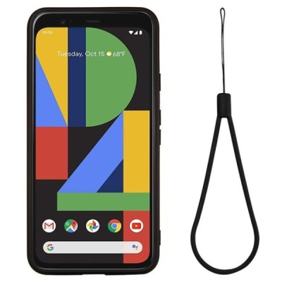Google Pixel 5 Shell kieto silikono TPU juodas dėklas - nugarėlė | Priedai.lt