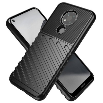 Nokia 3.4 Twill kieto silikono TPU juodas dėklas - nugarėlė | Priedai.lt