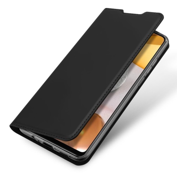 „Dux Ducis“ Skin atverčiamas dėklas - juodas (Galaxy A12)