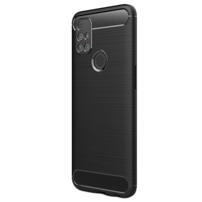 OnePlus Nord N10 5G Carbon kieto silikono TPU juodas dėklas - nugarėlė | Priedai.lt