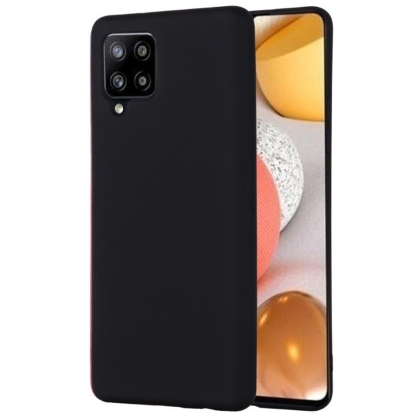 „Shell“ kieto silikono (TPU) dėklas - juodas (Galaxy A42 5G)