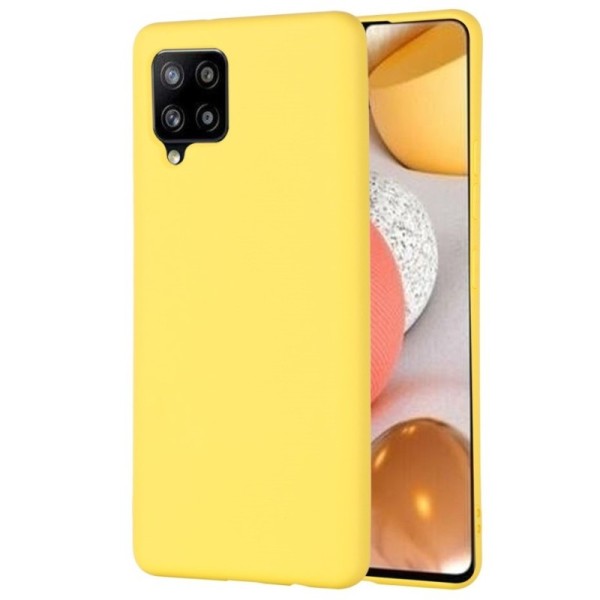 „Shell“ kieto silikono (TPU) dėklas - geltonas (Galaxy A42 5G)