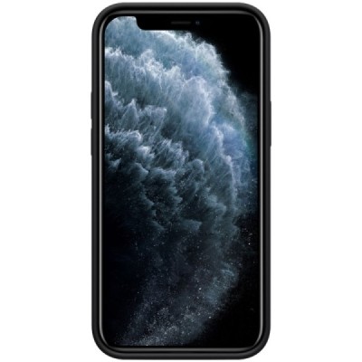 Apple iPhone 12 Pro Max "Nillkin" Flex Liquid Silicone juodas dėklas - nugarėlė | Priedai.lt