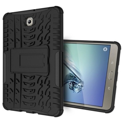 Samsung Galaxy Tab S2 8.0 (T715, T710) sustiprintos apsaugos dėklas - juodas - nugarėlė | Priedai.lt