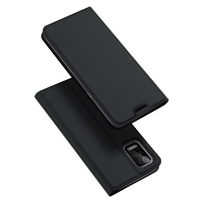 Dux Ducis Skin serijos LG K42 juodas odinis atverčiamas dėklas | Priedai.lt