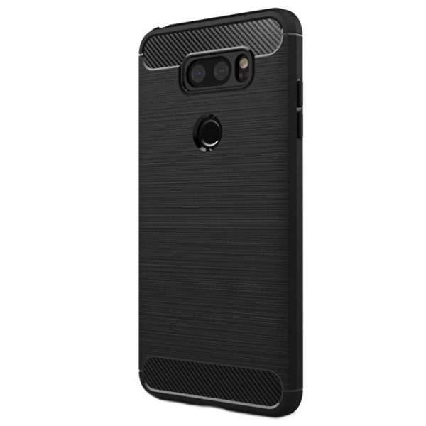 „Carbon“ kieto silikono (TPU) dėklas - juodas (V30)